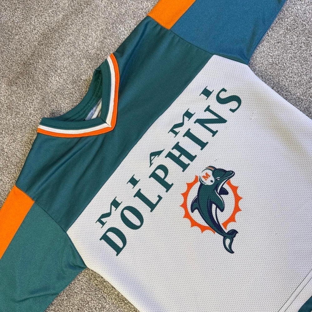 Vintage Miami Dolphins Crop Top Jersey Women's XS Made in USA